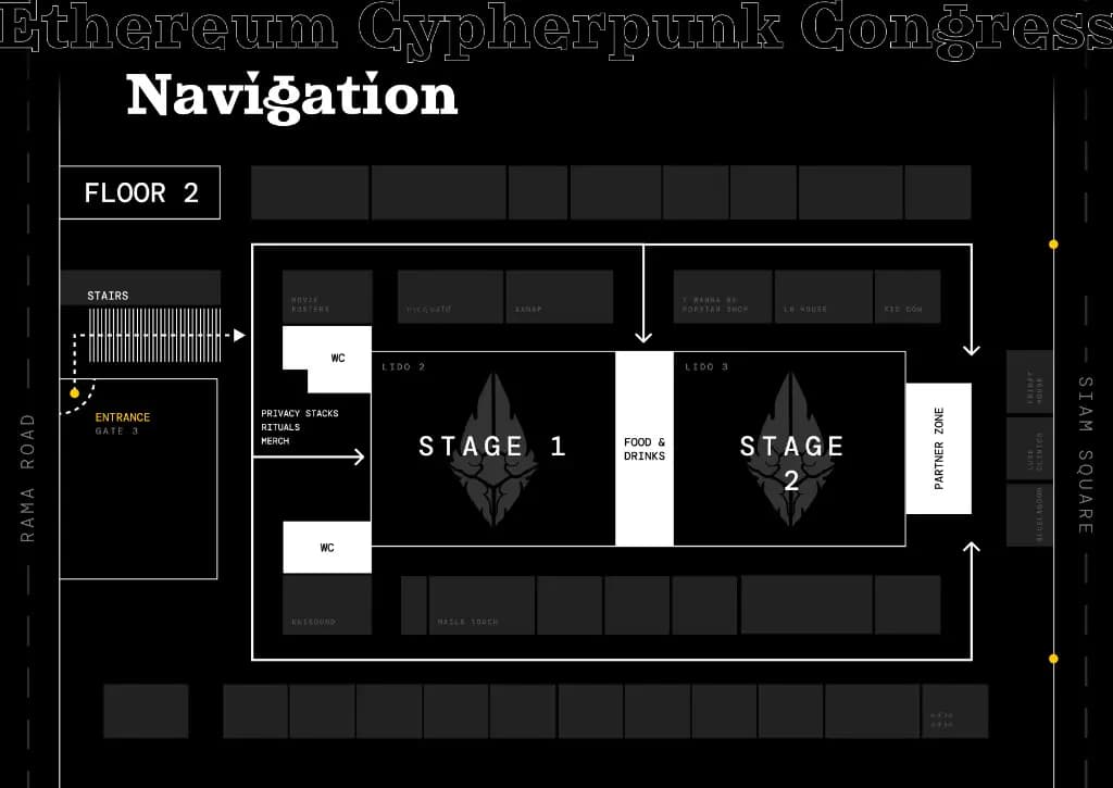Event venue map